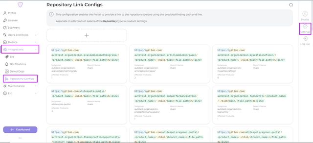 Repository Link Configs - Docs - Whitespots.io
