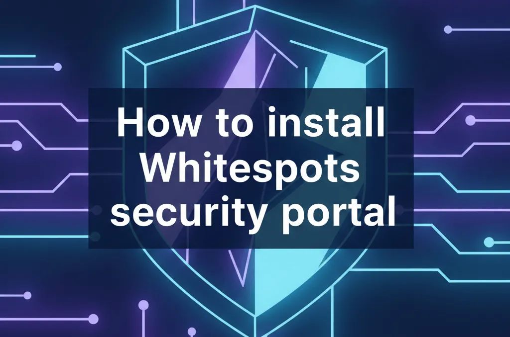 How to install Whitespots security portal
