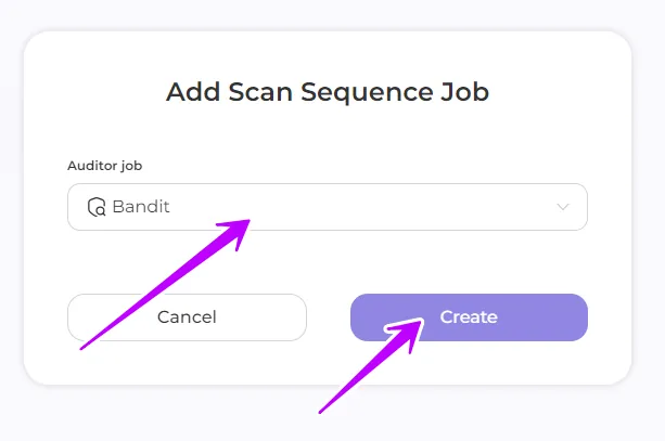 Confirm job creation
