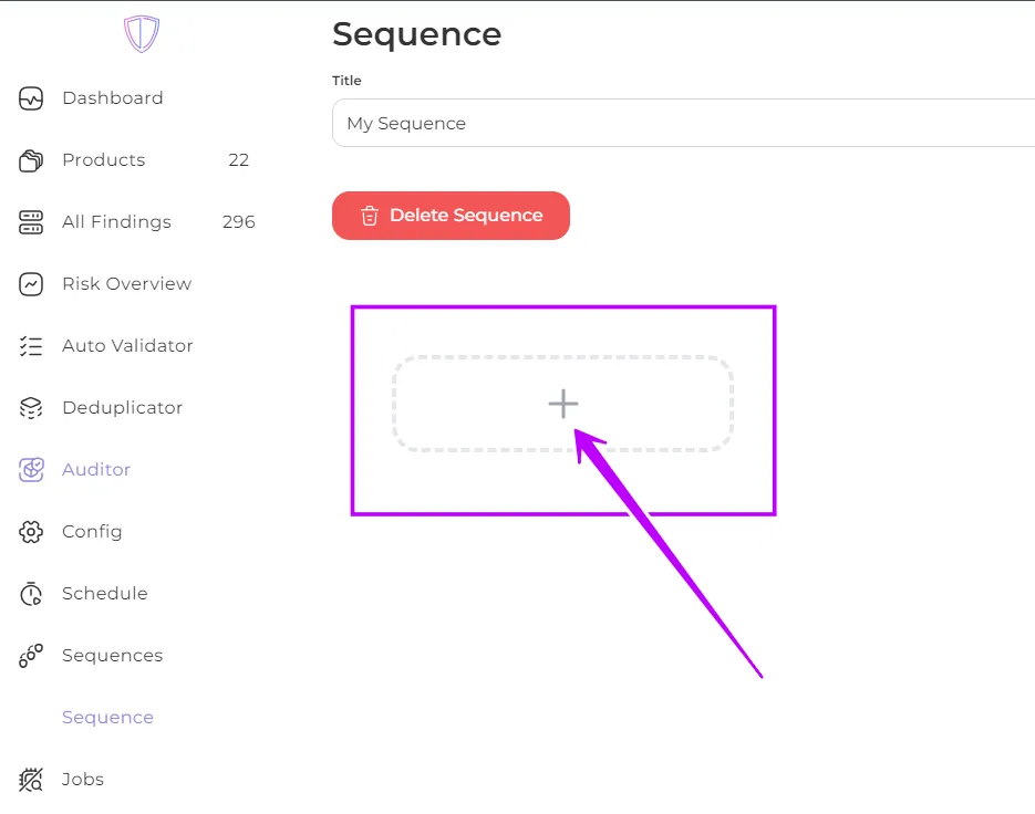 Add a job to the sequence
